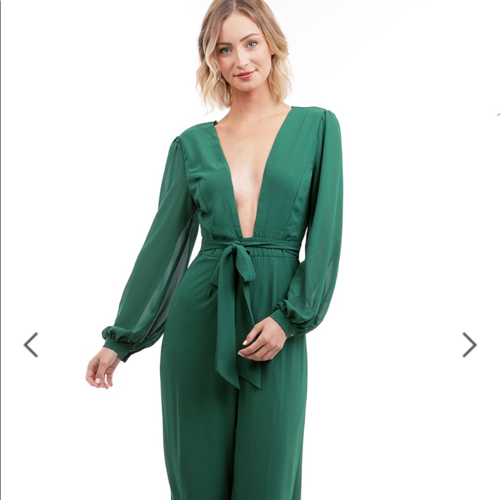 Green jumpsuit